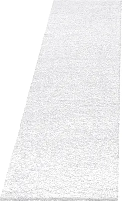 Produktbild von Teppich Läufer Wohnzimmer Weiß 80x250 Unicolor - Einfarbig aus Polyester