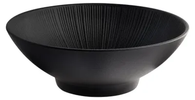 Produktbild von APS 85319 Schale/ Salatschüssel FOOTMARK - Melamin, Ø 24 cm, 2 Liter, weiß/grau, stapelbar, spülmaschinengeeignet