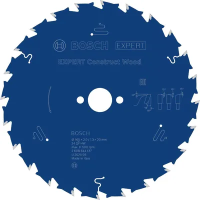 Productafbeelding van EXPERT zaagblad voor cirkelzaag, hout, 165x2/1,3x20 mm, Z24