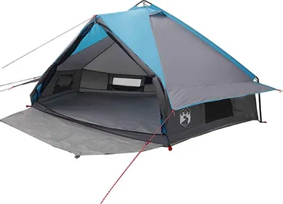 Image de Tente Teepee pour 8 personnes Bleu et gris 490 x 410 x 210 cm