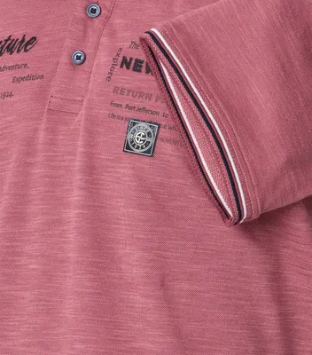 Produktbild von Atmungsaktives Damen Poloshirt mit Print-Muster