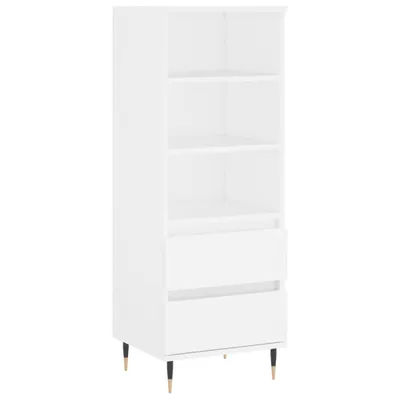 Obrázok produktu pre Vysoká skrinka biela 40x36x110 cm spracované drevo