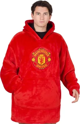 Obrázok produktu pre Manchester United FC - Mikina s kapucňou pre mužov/dámy Unisex, nadrozmerná GF1027 (S-L) (červená)