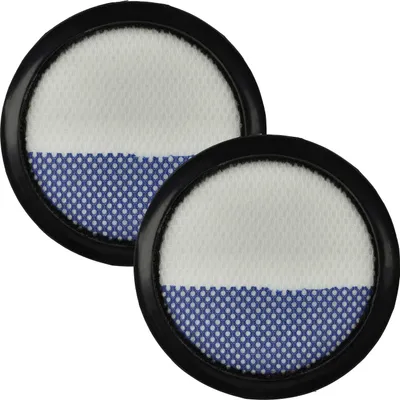 Produktbild von vhbw 2x Staubsaugerfilter kompatibel mit Proscenic P8 Staubsauger - HEPA-Filter Schwarz Blau Weiß