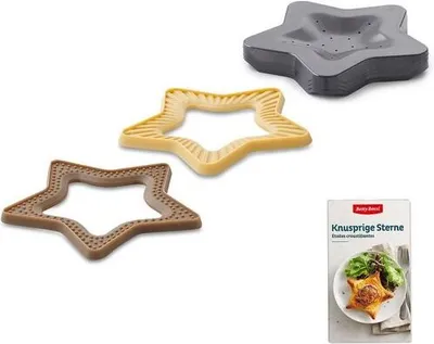 Produktbild von Betty Bossi Backform »Pastry Star«, (3-tlg), für Teigtaschen. Teigform-Set zur Herstellung von Teigkissen, Krapfen und Ravioli