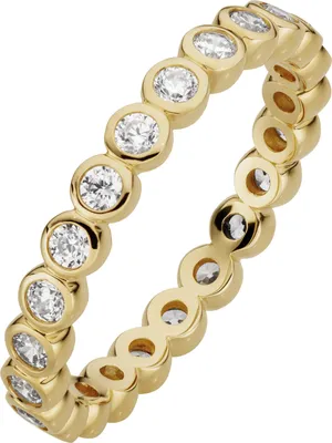 Produktbild von Orolino Ring 333/- Gold gelb 054 (17,2) Zirkonia weiß 067370154