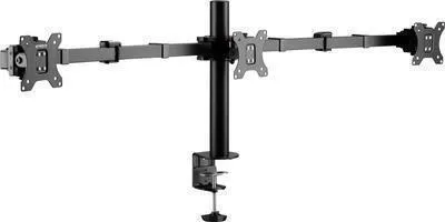 Produktbild von SpeaKa Professional Monitorhalterung SP-MM-230 3 Display(s) 43,2 cm (17) - 68,6 cm (27) Schwarz Höhenverstellbar, Nei