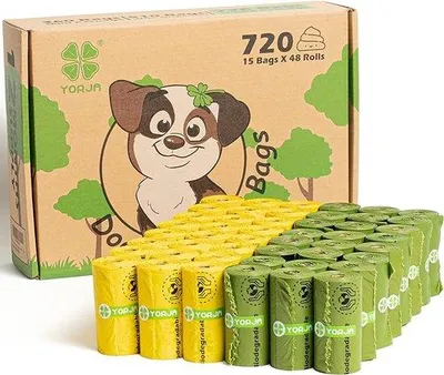 Produktbild von Famanu Hundekotbeutel biologisch abbaubar, extra dick und stark - 720 Stück