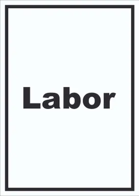 Produktbild von Labor Schild mit Text untersuchen forschen hochkant A6 Rückseite selbstklebend