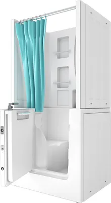 Produktbild von Seniorendusche und Sitzwanne Kombination Wanne mit Tür S02D-TH-A-L 78x100x205cm
