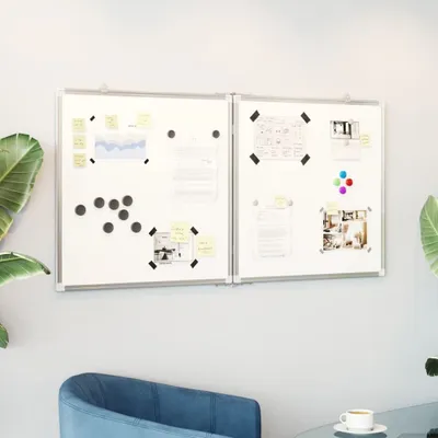 Produktbild von Design Magnetisches Whiteboard 120x60x1,7 cm Aluminium, Magnettafeln & Whiteboards 2024 Neu