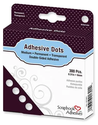 Zdjęcie produktu dla 300 trwałych okrągłych przylepców 8 mm