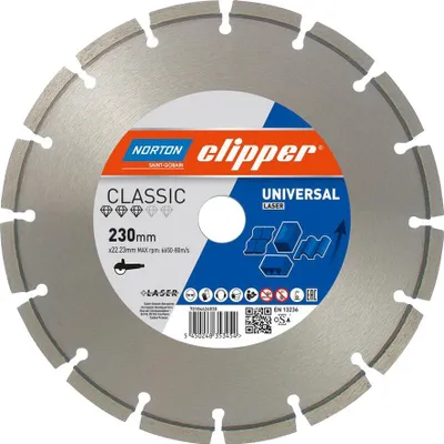 Immagine prodotto di Disco da taglio diamantato Norton Clipper Classic Universal Laser 125 mm 70184626835