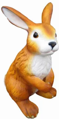 Produktbild von Hase 130cm hoch Dekorationsfigur - GFK - vergrößert - für draußen