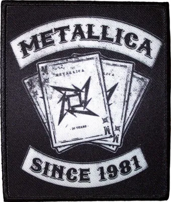 Obrázok produktu pre Metallica 30th Anniversary Playing Card Nažehlovačka