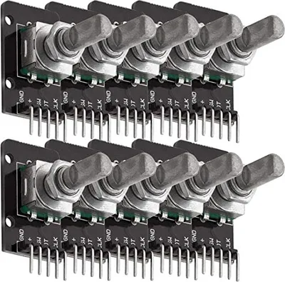 Produktbild von AZ-Delivery Module KY-040 Drehwinkelgeber Drehgeber Rotary Encoder Modul, 10x KY-040