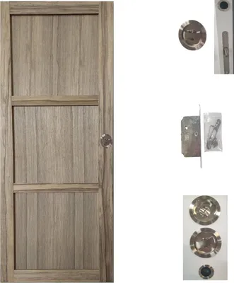 Immagine prodotto di Porta scorrevole in legno Frake 3 ante H204 x L73 cm, serratura di blocco Gd Menuserie