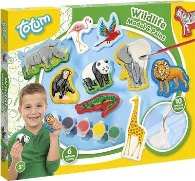 Obrázek produktu pro Kreativní sada výroba a malování zvířat ze sádry s barvami