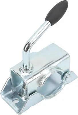 Image de Pince de fixation pour roue de support de remorque - 48 mm - Résistante et inoxydable - Idéale pour les caravanes - Une solution pratique.