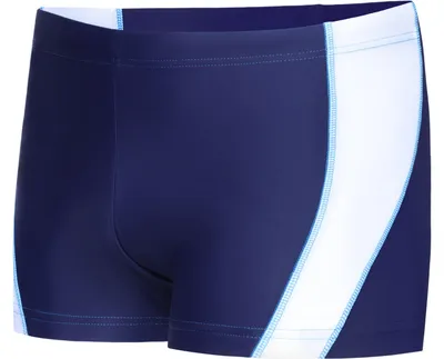 Immagine prodotto di Ladeheid, costume da bagno da uomo, shorts da bagno, pantaloncini da spiaggia, costume da bagno LA40-168 (taglia M, colore blu navy/bianco)