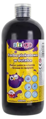 Produktbild von Strigo Plakatfarbe Schwarz 500 ml