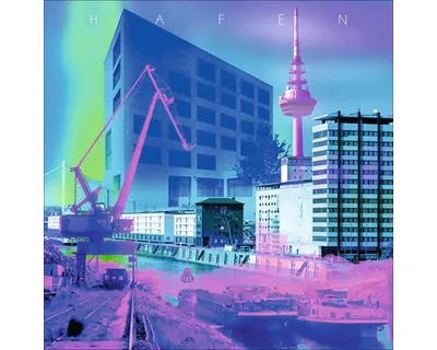 Produktbild von Glasbild Mannheim Hafen 20x20 cm