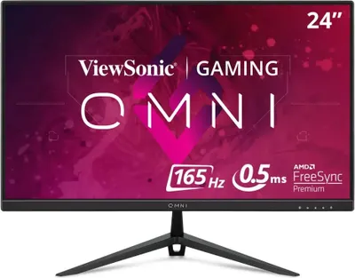Produktbild von ViewSonic OMNI Gaming Monitor VX2428 - LED-Monitor - Gaming - 61 cm (24") -  (23.8" sichtbar) - 1920 x 1080 Full HD (1080p) @ 165 Hz - IPS - 250 cd/m² - HDR10 - 0.5 ms - HDMI - DisplayPort - Lautsprecher - Neu