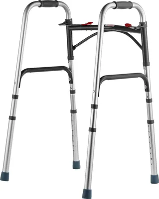 Produktbild von Klappbarer Rollator aus Aluminium mit einstellbarer Höhe, 350 lbs