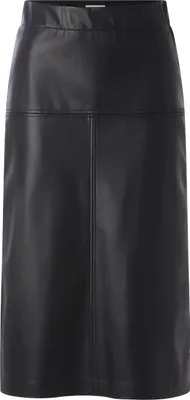 Produktbild von Rich & Royal (4) Fake Leather Midi Skirt, black 890 890 38