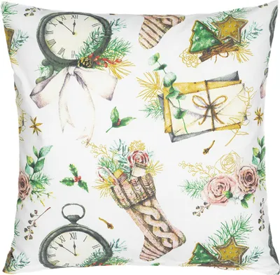 Immagine prodotto di Copertina in cotone - Natale - 40x40 cm - Bianco,Verde