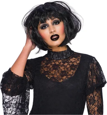 Produktbild von Rubies Schwarze Elegante Kostümperücke