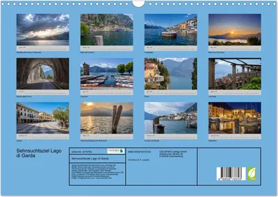 Produktbild von Sehnsuchtsziel Lago di Garda (Wandkalender 2026 DIN A3 quer), CALVENDO Monatskalender