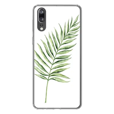 Produktbild von MuchoWow® Handyhülle Schutzhülle Hülle für Huawei P20 Pflanze - Aquarell Silikon Softcase Handy Hülle - Hardcover