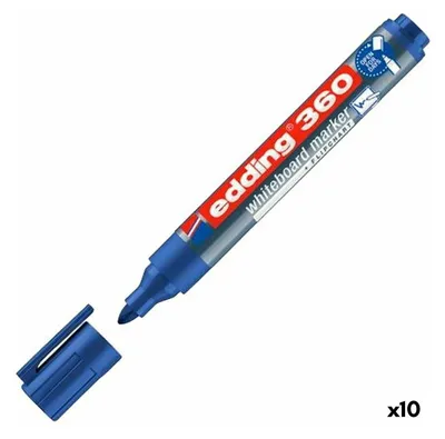 Produktbild von Edding 360 Nachfüllbarer Whiteboard-Marker Blau (10 Stück)