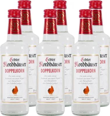 Produktbild von Echter Nordhäuser Doppelkorn (6 x 0,35L)