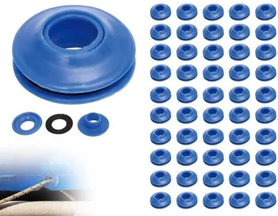 Produktbild von Kunststof Oogjestang mit Werkzeug - Nestelringe - 50 Stück - 27 x 27 x 10 mm