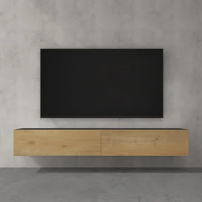 Produktbild von doporro TV Lowboard hängend Fernsehschrank Wohnzimmer | TV-Schrank hängend Fernsehtisch Hängeschrank 200cm Fernsehschrank02