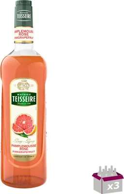 Image de Lot 3 - Teisseire - sirop de pamplemousse rose - 1l