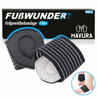 Image de FUßWUNDER Bandage de la voûte plantaire Soutien du pied plat [1 paire]