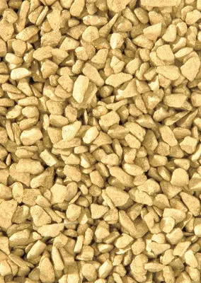 Produktbild von Glorex Dekokies für kreative Bastelarbeiten, grobe Körnung, goldfarben, 500 Gramm