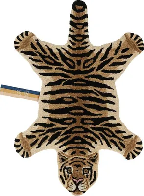 Produktbild von Doing Goods Drowsy Tiger Teppich - klein - Braun | Teppiche