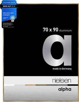 Produktbild von nielsen Aluminium Bilderrahmen Alpha, 70x90 cm, Brushed Amber