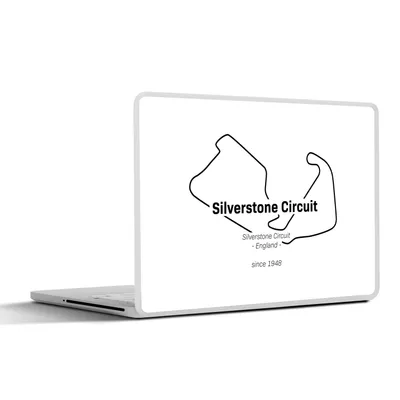 Produktbild von MuchoWow® Laptop Aufkleber Sticker Cover Formel 1 - Silverstone - Rennstrecke 30x22 cm - Laptop-Sticker