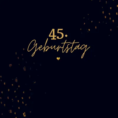 Produktbild von 45. Geburtstag- Gästebuch Blanko