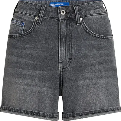 Produktbild von Karl Lagerfeld A2w10040 Hochtaillen-denim-shorts Grau 28 Frau Grau 28