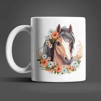 Produktbild von Süße Pferde Kaffeetasse Teetasse Tasse Geschenkidee – Pferd-02
