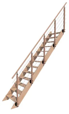 Produktbild von NOVESTA - Gerade Treppe mit Geländer