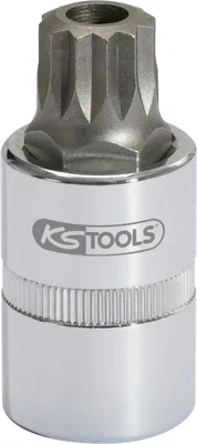 Produktbild von KS Tools 1/2 Bit-Stecknuss XZN mit Stirnlochbohrung, M16, 55 mm
