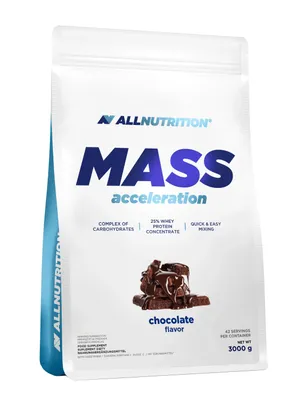 Produktbild von ALLNUTRITION Mass 3000g Schokolade Gainer Massenaufbau Protein Kohlenhydrate