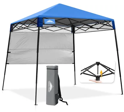 Imagen del producto de Quiosco portátil ligero, de 2,5 x 2,5 metros, plegable de forma compacta, ideal para camping